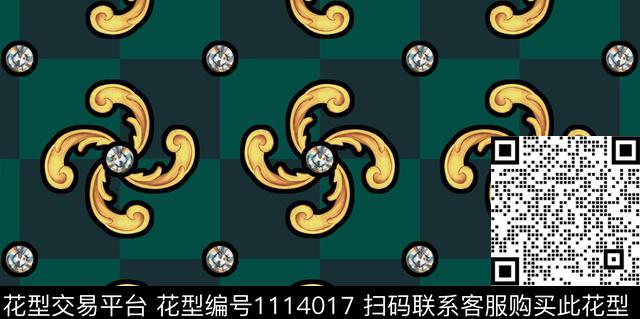 格子几何欧洲数码印花华亿平台下载（图片编号: 1114017） - 瓦栏（Walan）