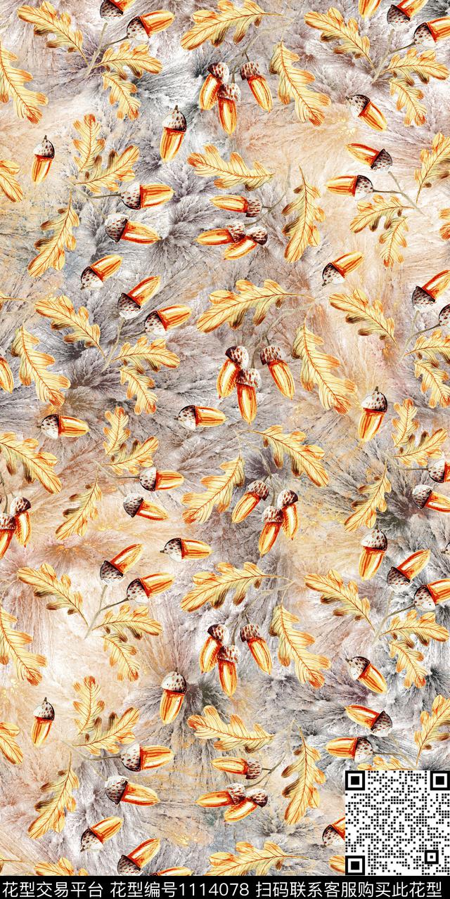 数码华亿平台花卉民族花卉数码印花华亿平台下载（图片编号: 1114078） - 瓦栏（Walan）