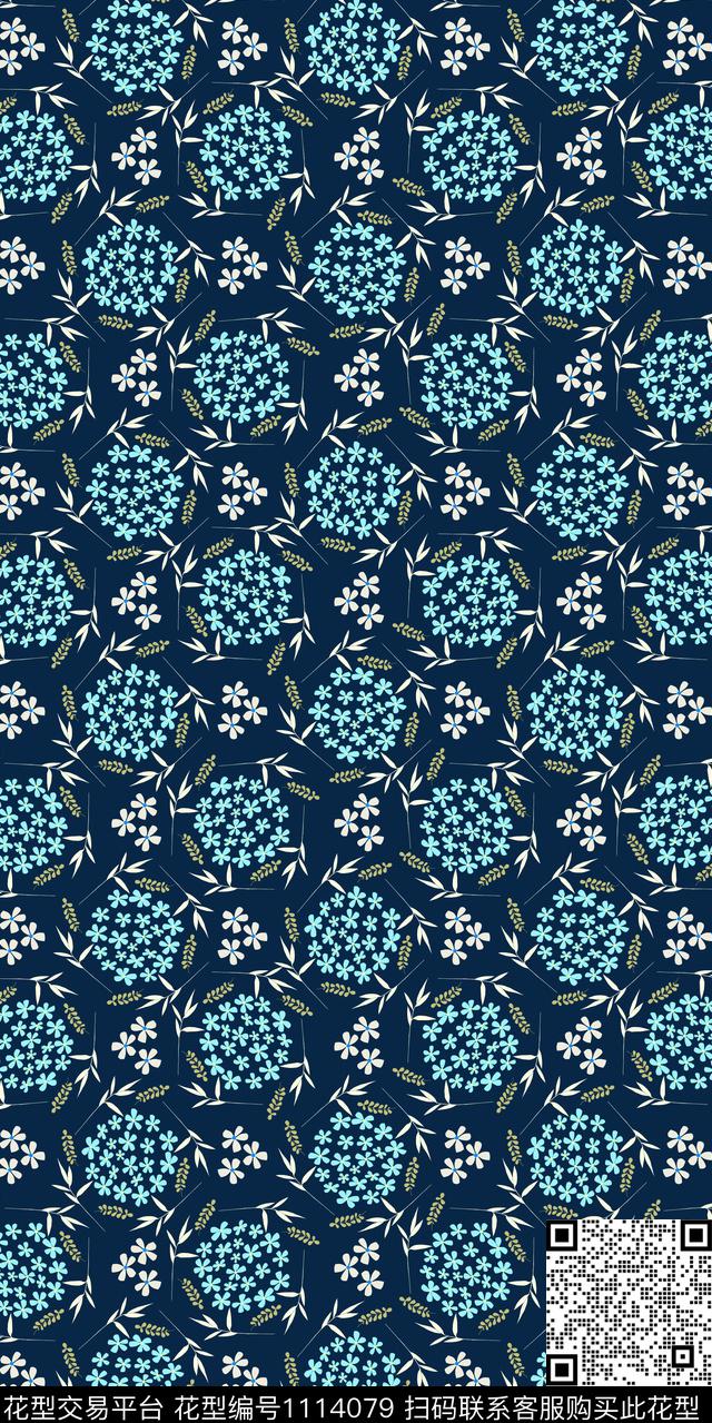 数码华亿平台花卉大牌风数码印花华亿平台下载（图片编号: 1114079） - 瓦栏（Walan）