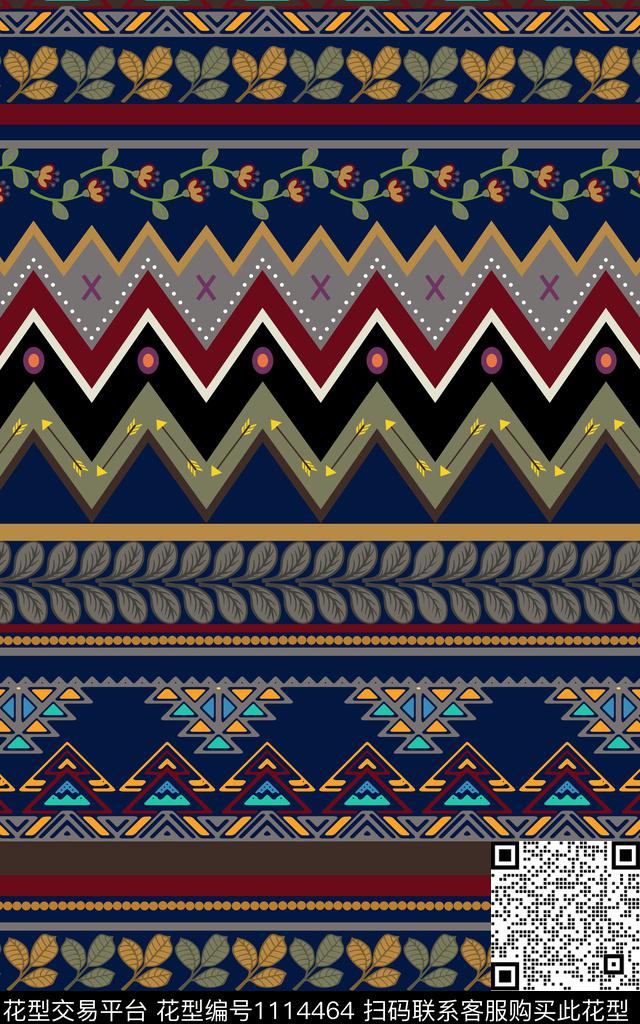 几何民族风GUCCI数码印花华亿平台下载（图片编号: 1114464） - 瓦栏（Walan）