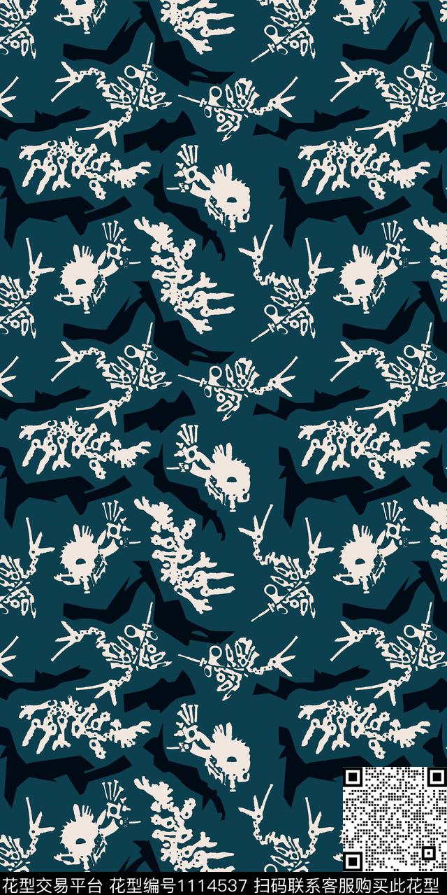 趣味数码华亿平台抽象数码印花华亿平台下载（图片编号: 1114537） - 瓦栏（Walan）