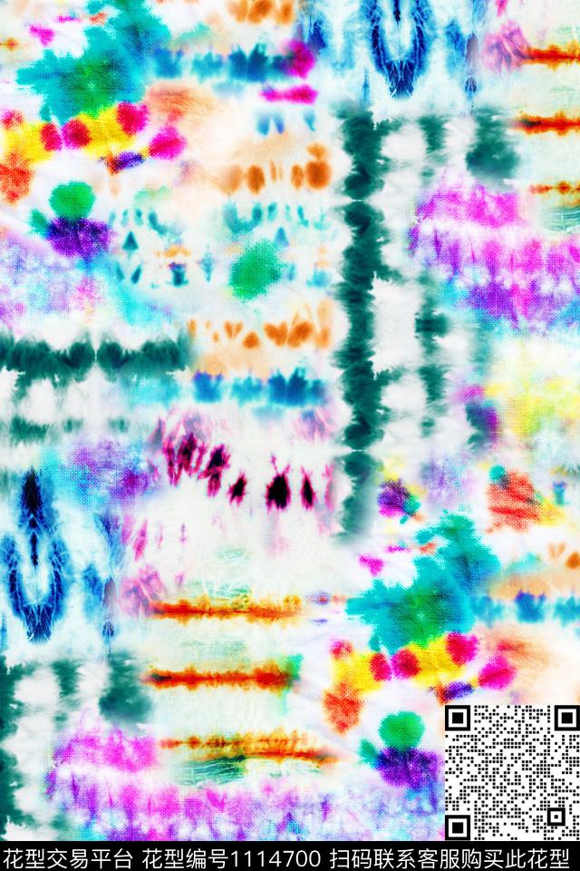 简约抽象水墨风数码印花华亿平台下载（图片编号: 1114700） - 瓦栏（Walan）