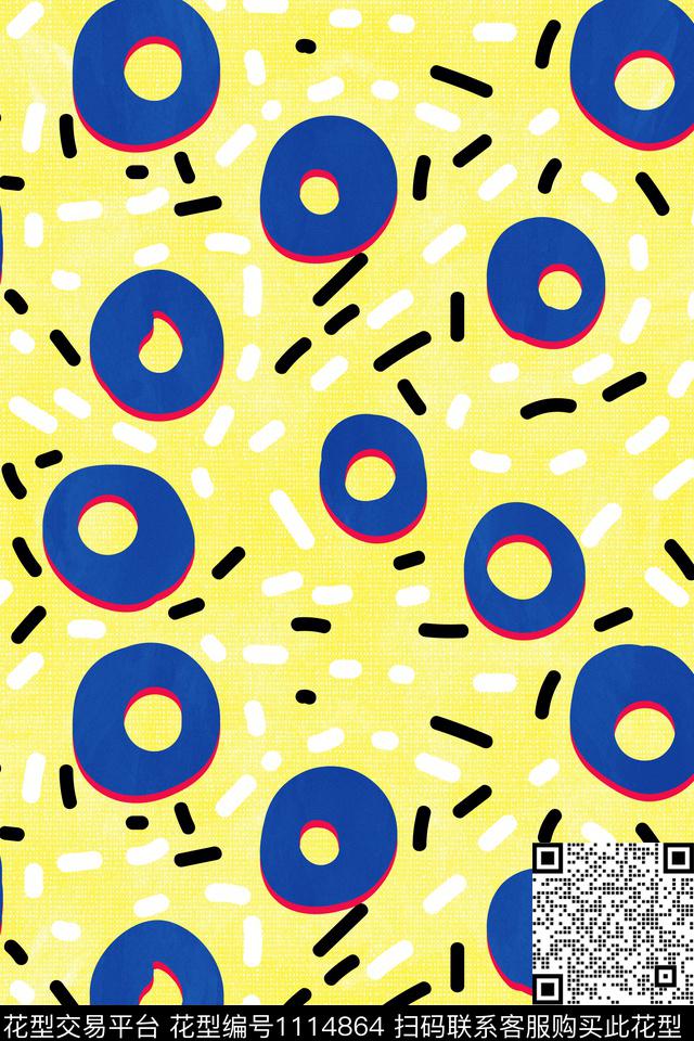 简约数码华亿平台涂鸦数码印花华亿平台下载（图片编号: 1114864） - 瓦栏（Walan）