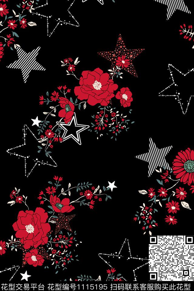 男装小碎花大牌风数码印花华亿平台下载（图片编号: 1115195） - 瓦栏（Walan）