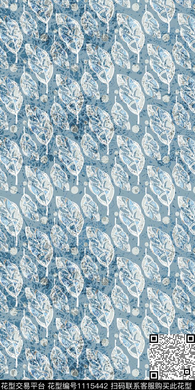 数码华亿平台抽象几何数码印花华亿平台下载（图片编号: 1115442） - 瓦栏（Walan）