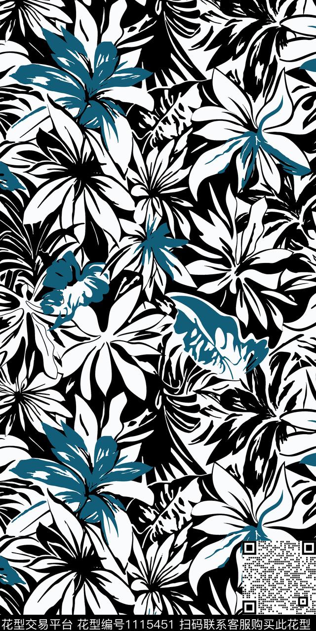 民族风数码华亿平台花卉数码印花华亿平台下载（图片编号: 1115451） - 瓦栏（Walan）