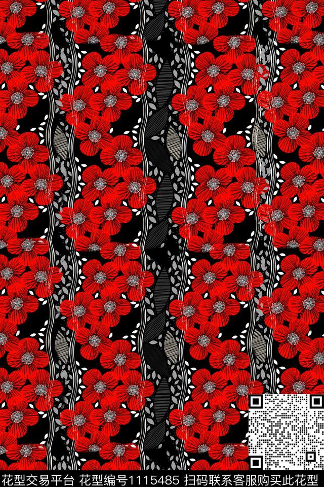 休闲数码华亿平台花卉数码印花华亿平台下载（图片编号: 1115485） - 瓦栏（Walan）