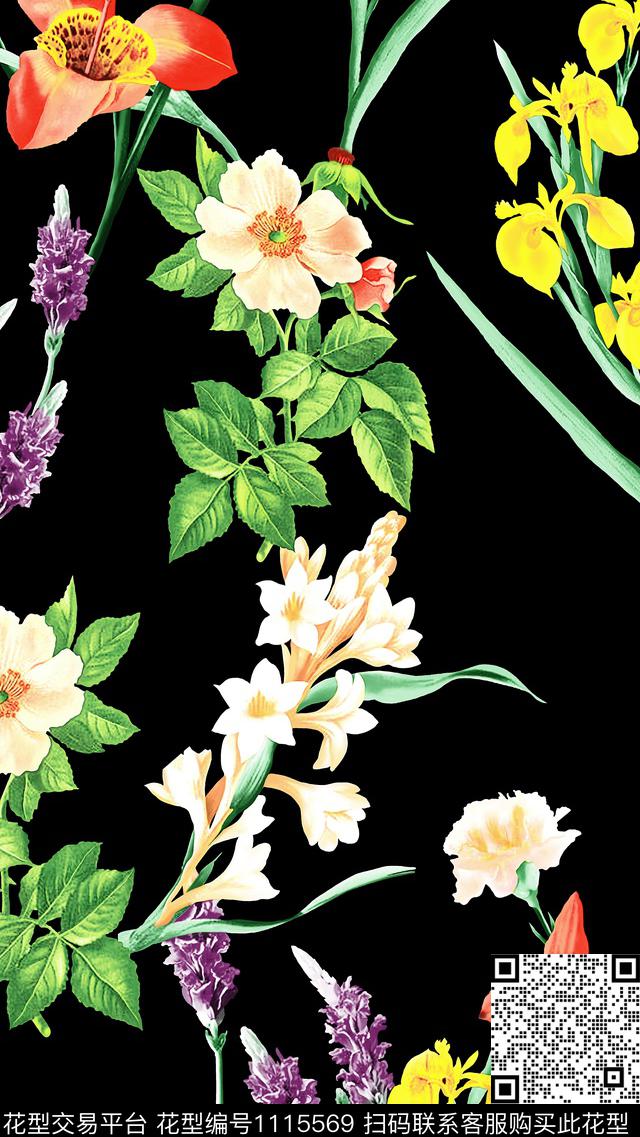 欧美民族风数码华亿平台传统印花华亿平台下载（图片编号: 1115569） - 瓦栏（Walan）