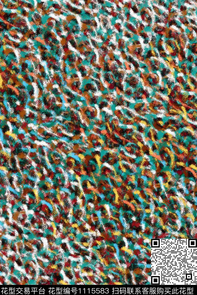 动物纹肌理抽象传统印花华亿平台下载（图片编号: 1115583） - 瓦栏（Walan）