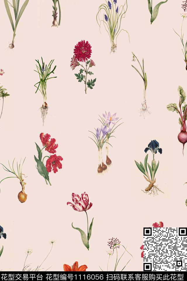 女装花卉大牌风传统印花华亿平台下载（图片编号: 1116056） - 瓦栏（Walan）