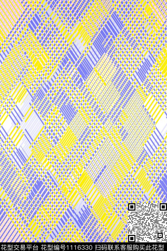 抽象简约精致几何数码印花华亿平台下载（图片编号: 1116330） - 瓦栏（Walan）