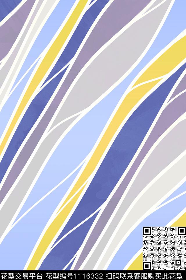 抽象精致几何简约数码印花华亿平台下载（图片编号: 1116332） - 瓦栏（Walan）