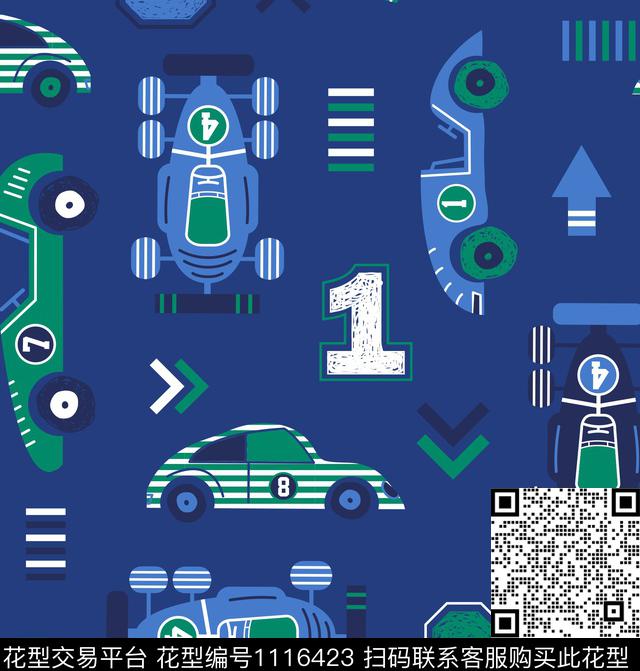 卡通童装汽车传统印花华亿平台下载（图片编号: 1116423） - 瓦栏（Walan）