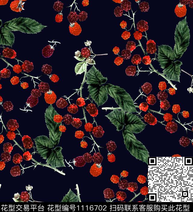 香蕉水果无花果数码印花华亿平台下载（图片编号: 1116702） - 瓦栏（Walan）