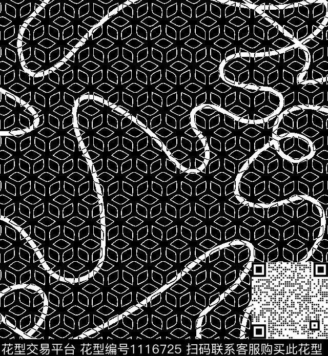 男装抽象几何传统印花华亿平台下载（图片编号: 1116725） - 瓦栏（Walan）