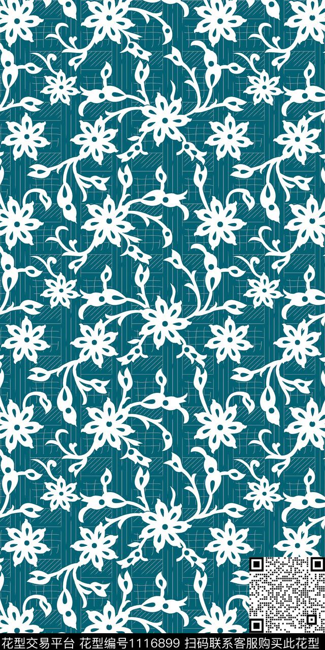 数码华亿平台花卉大牌风数码印花华亿平台下载（图片编号: 1116899） - 瓦栏（Walan）