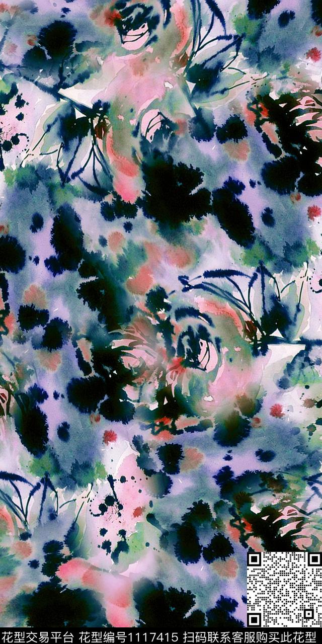 女装数码华亿平台复古数码印花华亿平台下载（图片编号: 1117415） - 瓦栏（Walan）