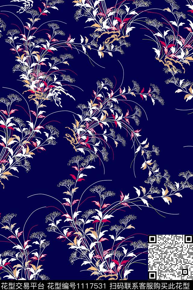 数码华亿平台花卉小碎花数码印花华亿平台下载（图片编号: 1117531） - 瓦栏（Walan）