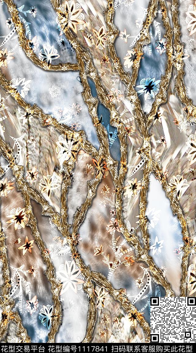 数码华亿平台豹纹抽象数码印花华亿平台下载（图片编号: 1117841） - 瓦栏（Walan）