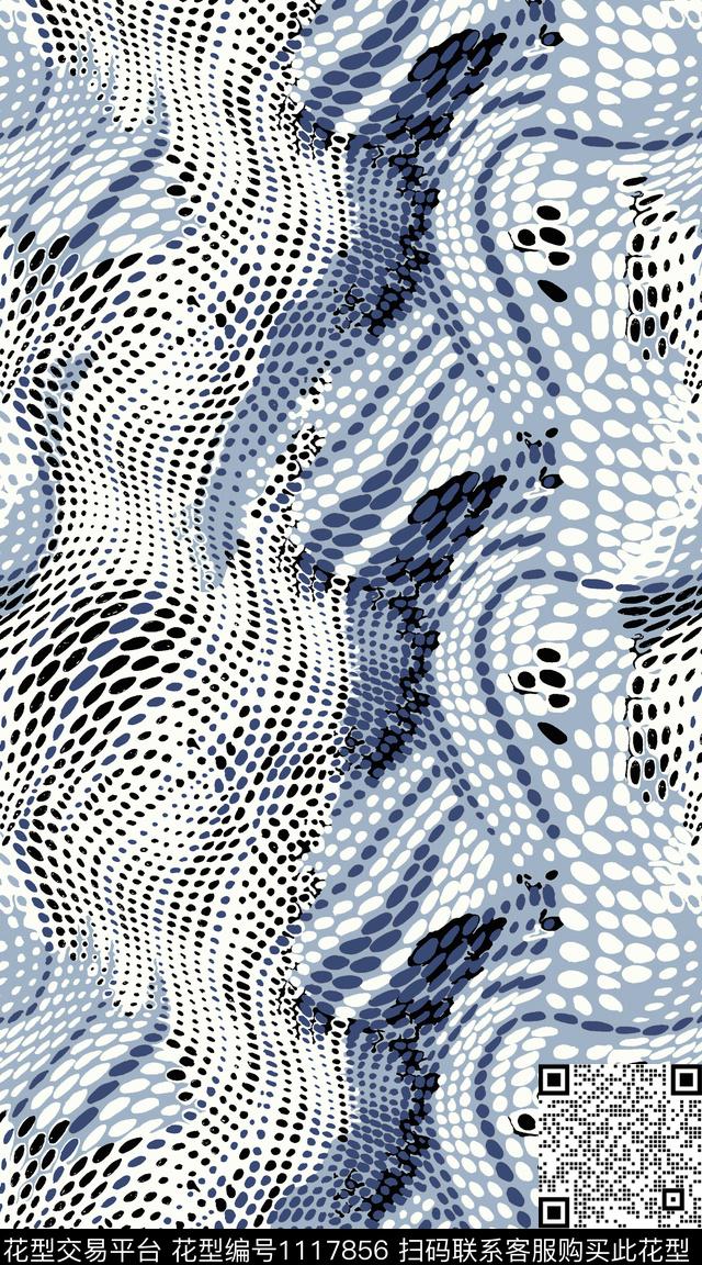 数码华亿平台几何抽象数码印花华亿平台下载（图片编号: 1117856） - 瓦栏（Walan）