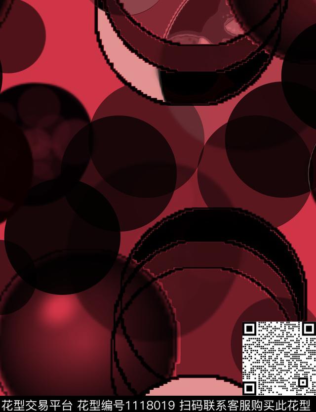 混合拼接线条创意数码印花华亿平台下载（图片编号: 1118019） - 瓦栏（Walan）