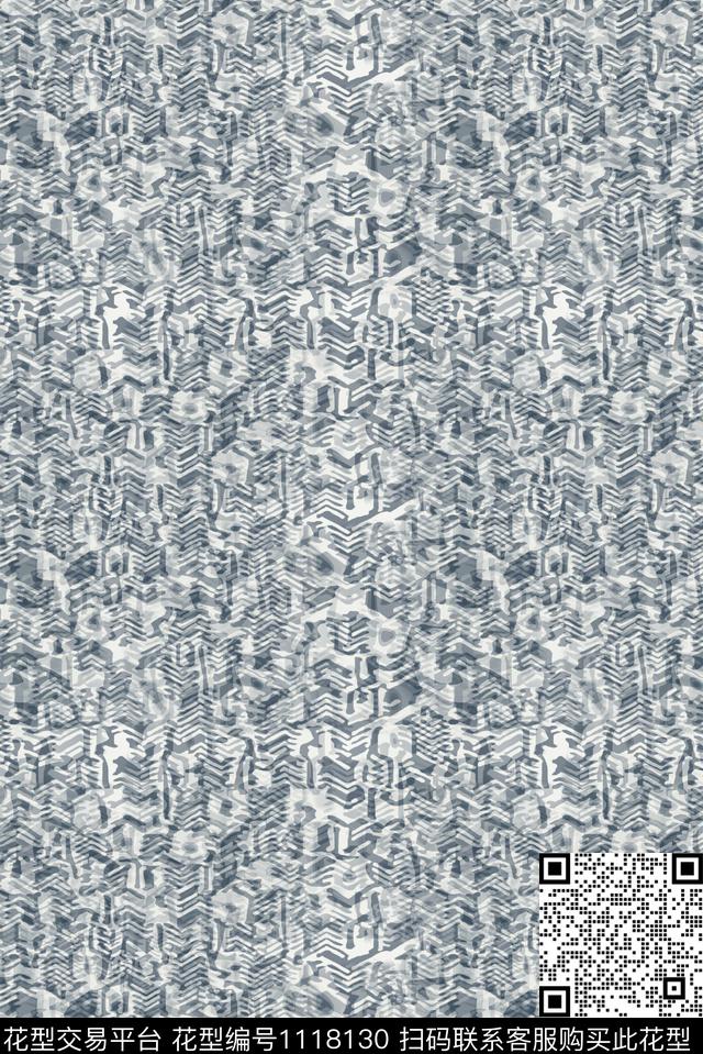 几何精致几何抽象数码印花华亿平台下载（图片编号: 1118130） - 瓦栏（Walan）