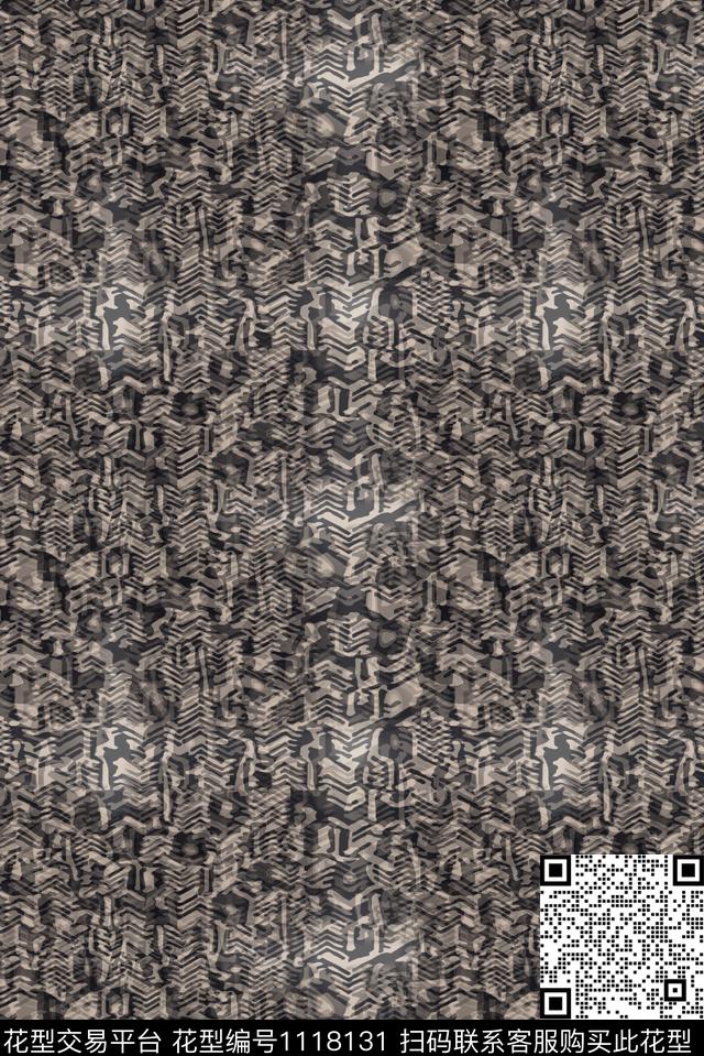 几何精致几何抽象数码印花华亿平台下载（图片编号: 1118131） - 瓦栏（Walan）