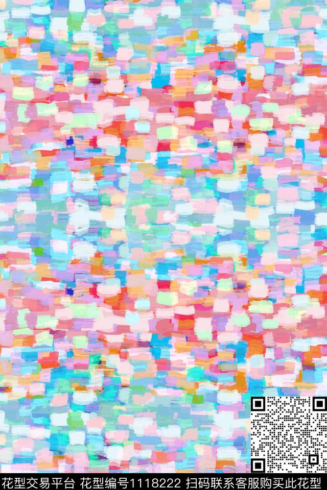 男装笔触肌理数码印花华亿平台下载（图片编号: 1118222） - 瓦栏（Walan）