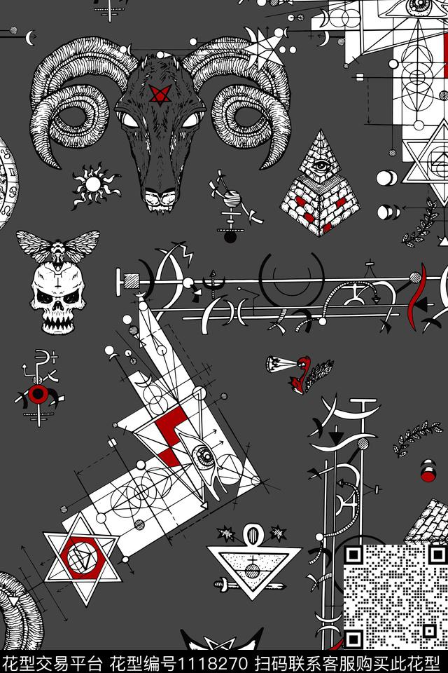 男装动物卡通数码印花华亿平台下载（图片编号: 1118270） - 瓦栏（Walan）