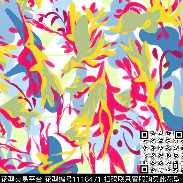 抽象趣味数码华亿平台数码印花华亿平台下载（图片编号: 1118471） - 瓦栏（Walan）