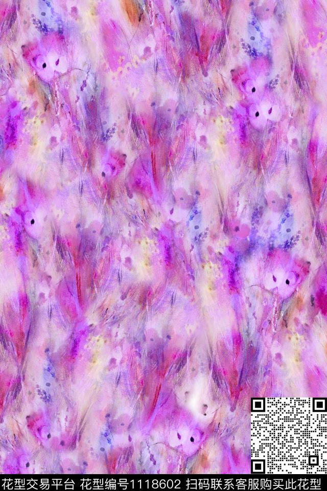 迷幻真丝数码华亿平台数码印花华亿平台下载（图片编号: 1118602） - 瓦栏（Walan）