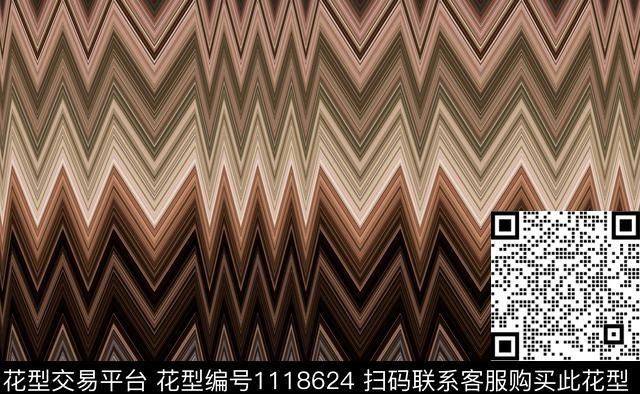 条纹休闲折线数码印花华亿平台下载（图片编号: 1118624） - 瓦栏（Walan）