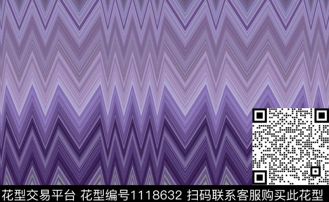 条纹休闲折线数码印花华亿平台下载（图片编号: 1118632） - 瓦栏（Walan）