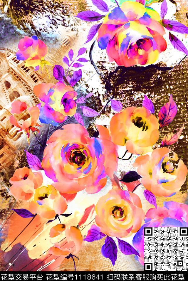 数码华亿平台欧洲大牌风数码印花华亿平台下载（图片编号: 1118641） - 瓦栏（Walan）