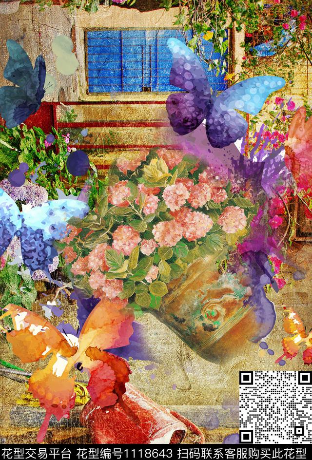 数码华亿平台欧洲大牌风数码印花华亿平台下载（图片编号: 1118643） - 瓦栏（Walan）