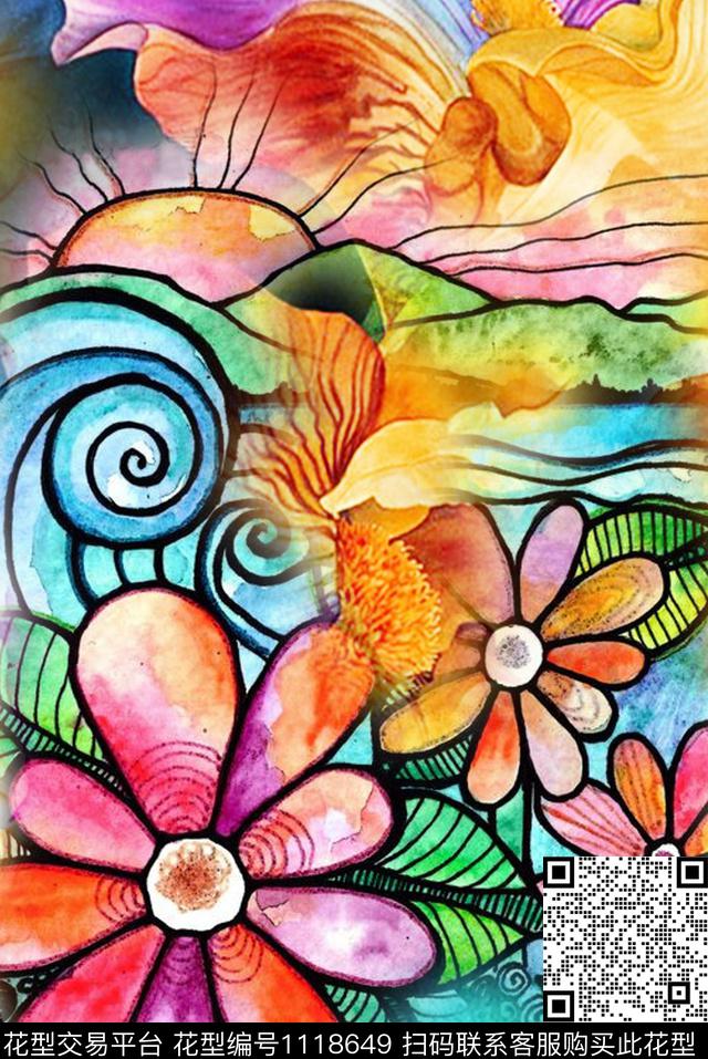 炫彩数码华亿平台欧洲数码印花华亿平台下载（图片编号: 1118649） - 瓦栏（Walan）