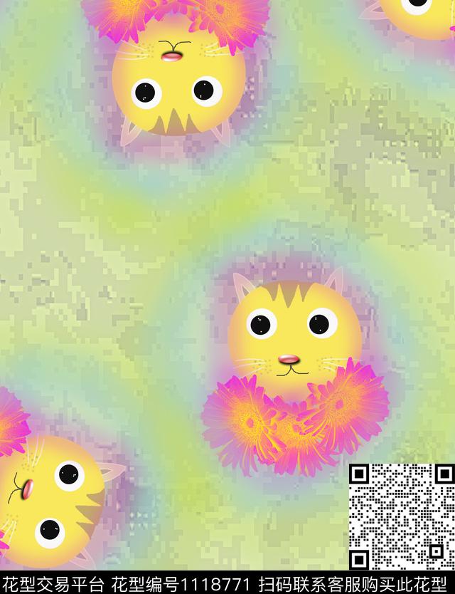 线条混合拼接几何数码印花华亿平台下载（图片编号: 1118771） - 瓦栏（Walan）