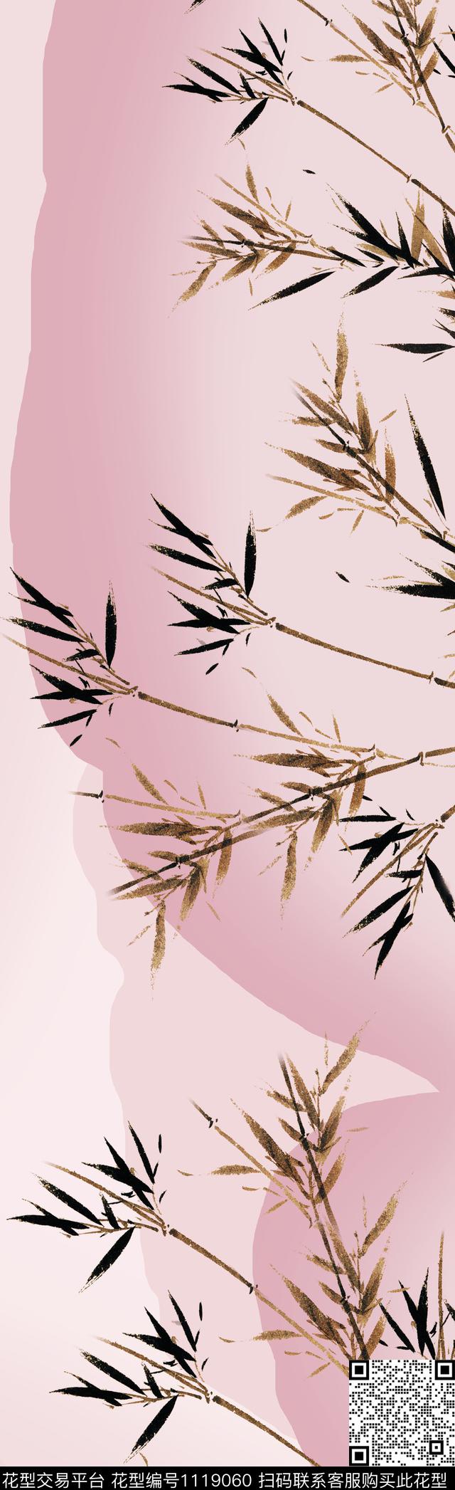 长巾渐变围巾数码印花华亿平台下载（图片编号: 1119060） - 瓦栏（Walan）