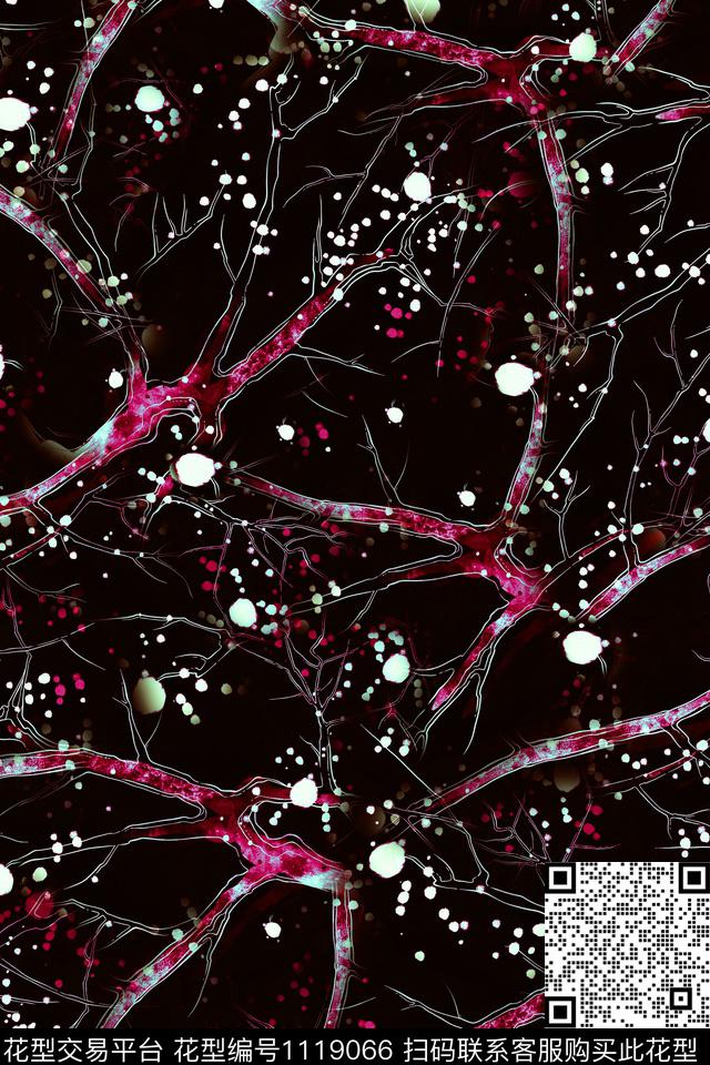 男装雪花抽象数码印花华亿平台下载（图片编号: 1119066） - 瓦栏（Walan）