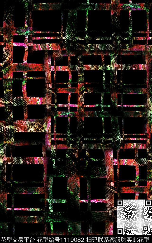 男装抽象数码华亿平台数码印花华亿平台下载（图片编号: 1119082） - 瓦栏（Walan）