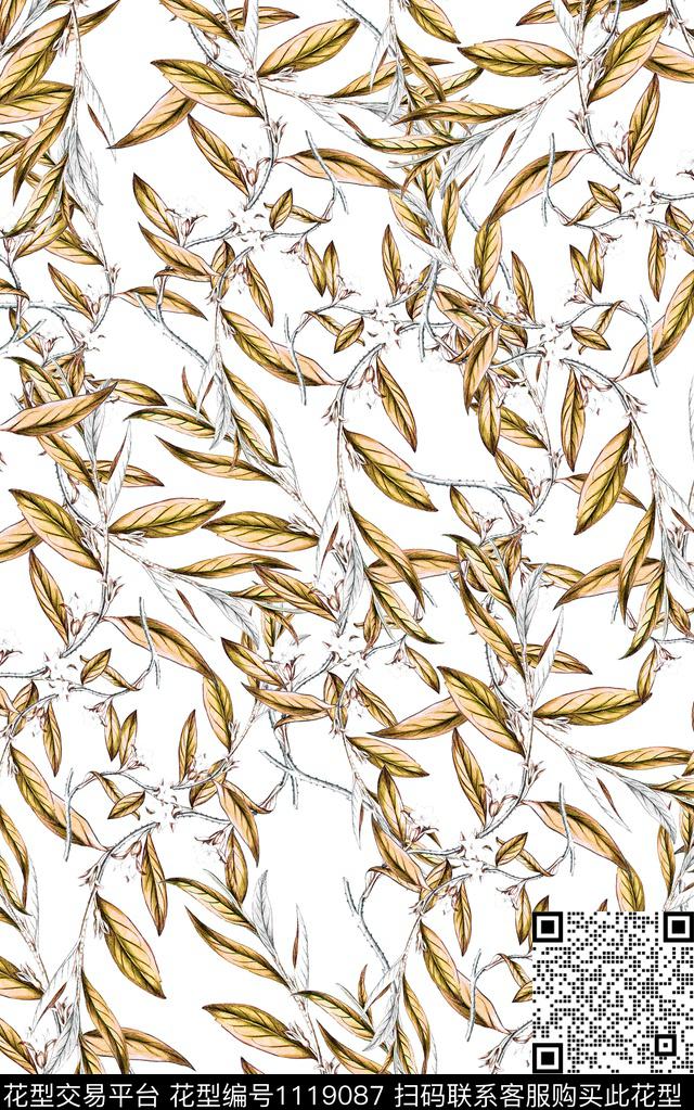 花卉数码华亿平台水彩数码印花华亿平台下载（图片编号: 1119087） - 瓦栏（Walan）