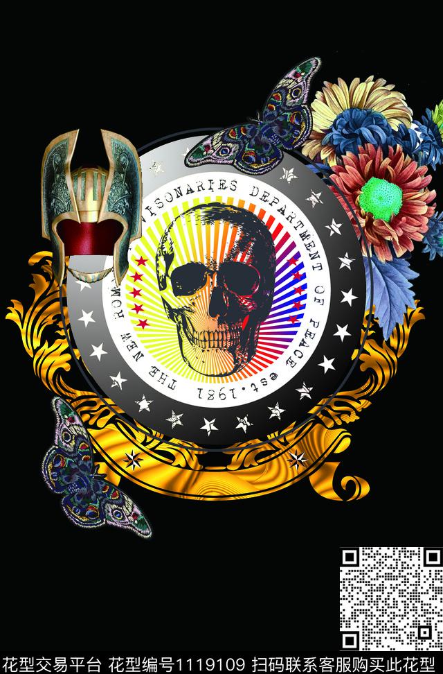 数码华亿平台大牌风定位花数码印花华亿平台下载（图片编号: 1119109） - 瓦栏（Walan）