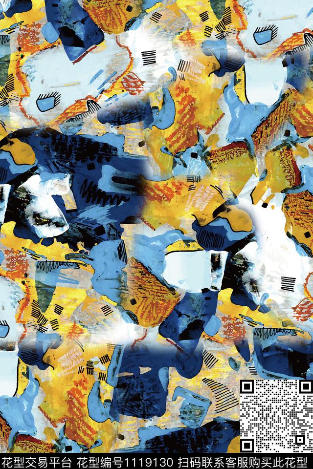 肌理几何数码华亿平台数码印花华亿平台下载（图片编号: 1119130） - 瓦栏（Walan）