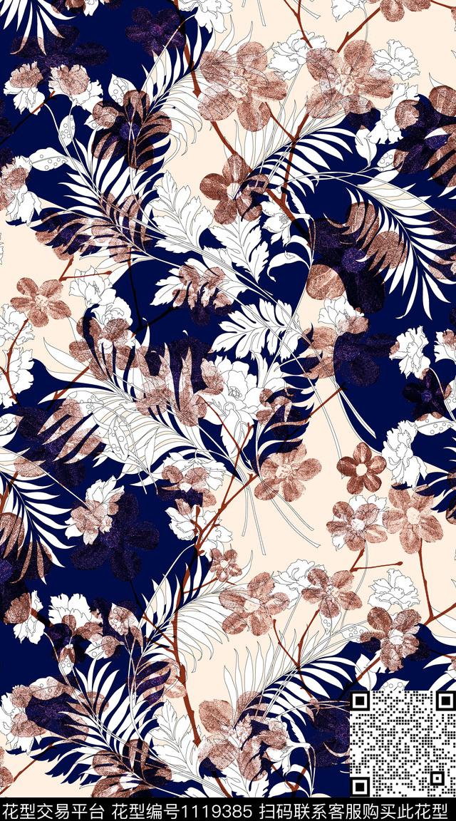 数码华亿平台几何大牌风数码印花华亿平台下载（图片编号: 1119385） - 瓦栏（Walan）