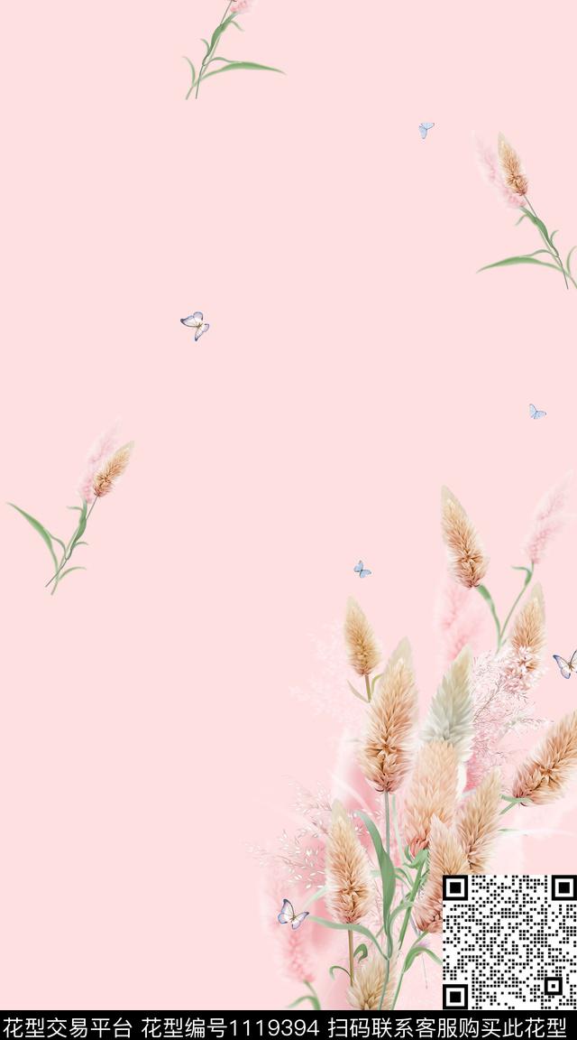 花卉数码华亿平台大牌风数码印花华亿平台下载（图片编号: 1119394） - 瓦栏（Walan）