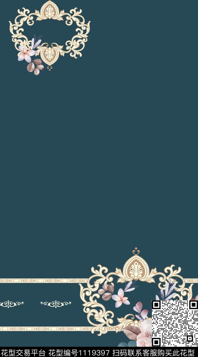 花卉数码华亿平台大牌风数码印花华亿平台下载（图片编号: 1119397） - 瓦栏（Walan）