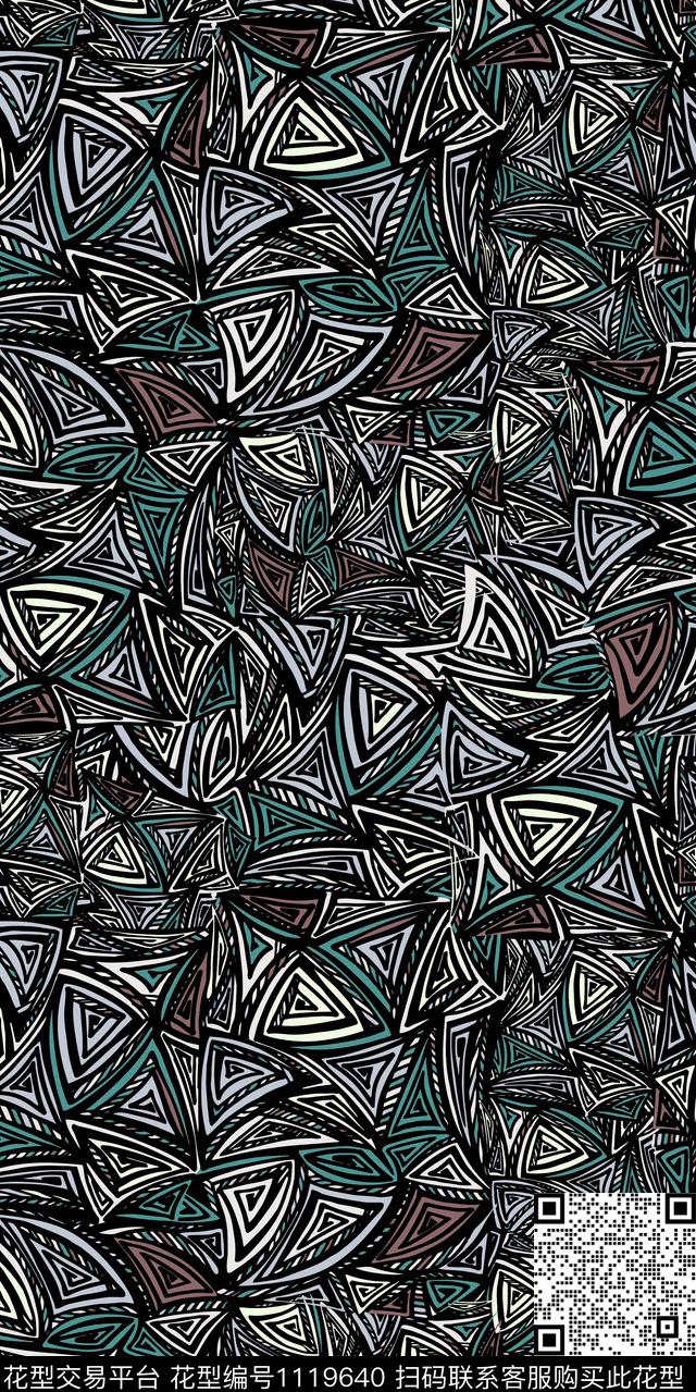 数码华亿平台简约几何数码印花华亿平台下载（图片编号: 1119640） - 瓦栏（Walan）