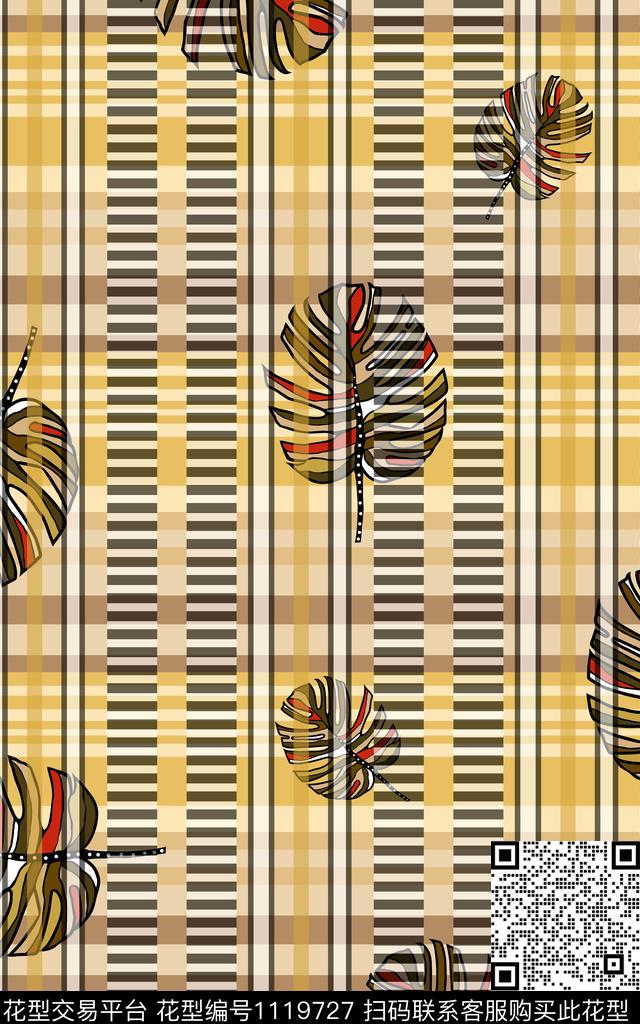 条纹女装数码华亿平台数码印花华亿平台下载（图片编号: 1119727） - 瓦栏（Walan）
