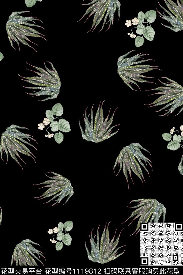 花卉数码华亿平台满版散花数码印花华亿平台下载（图片编号: 1119812） - 瓦栏（Walan）