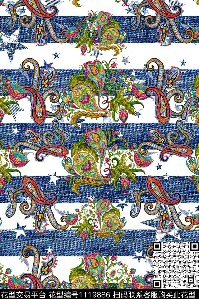 花卉手绘植物数码印花华亿平台下载（图片编号: 1119886） - 瓦栏（Walan）